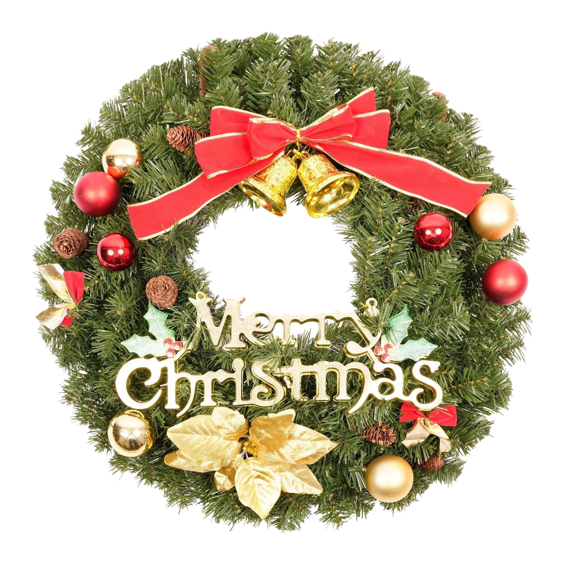 Guirnalda de navidad emulación conos de pino fuzzy decoración festiva colgante puerta basalto festivo Item Picture