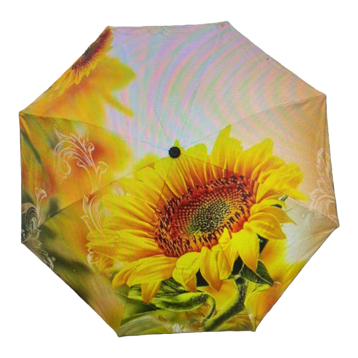 Girasol estampado soleado lluvia paraguas de doble uso impermeable protección solar ligero paraguas plegable Item Picture