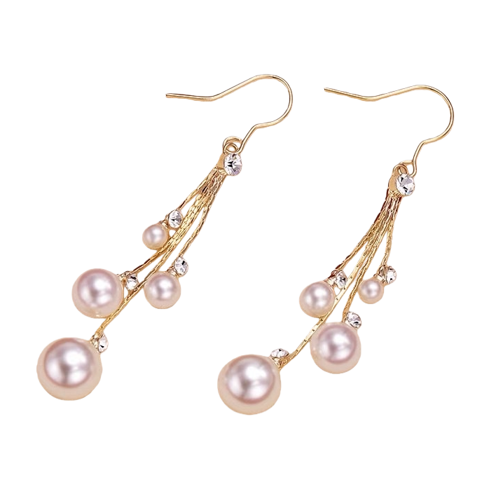 1 pair of pearl earrings, a fashionable, simple and versatile earring accessory for women Item Picture