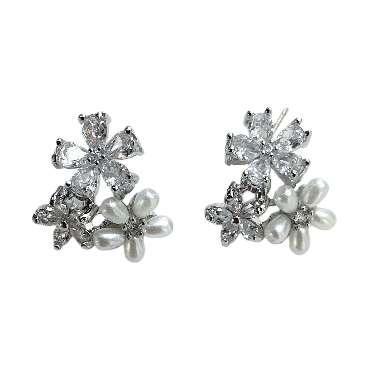 Flower-shaped earrings with a fashionable and simple design are light and versatile accessories Item Picture