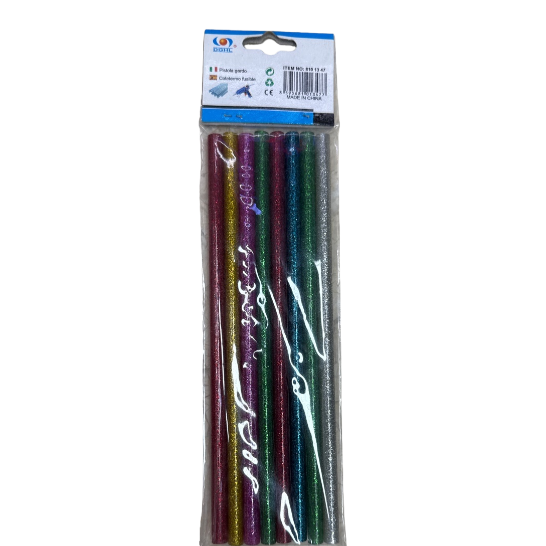 Colorful flashing glue sticks, 8-piece set, children's handcrafted, safe and washable Item Picture