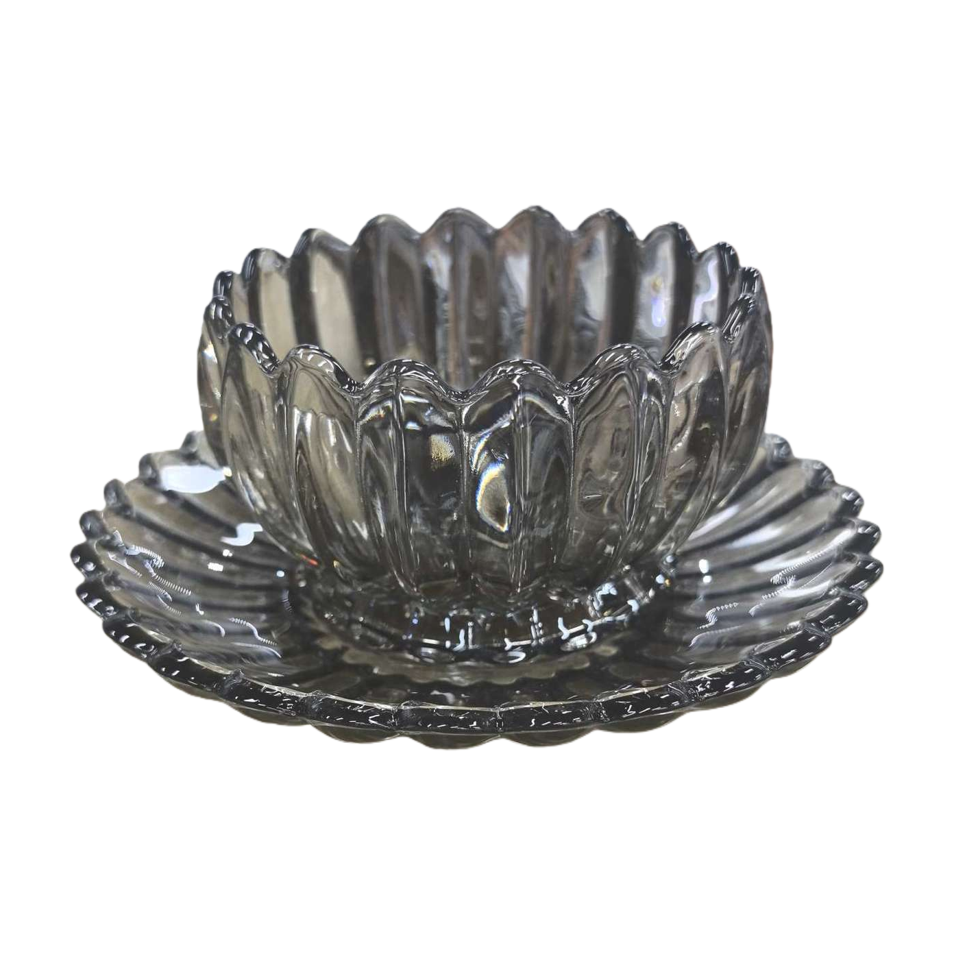 Tazón de vidrio transparente de alta borosilicato resistente al calor hogar sirve arroz ensalada sopa tazón de gran capacidad simple viento Item Picture