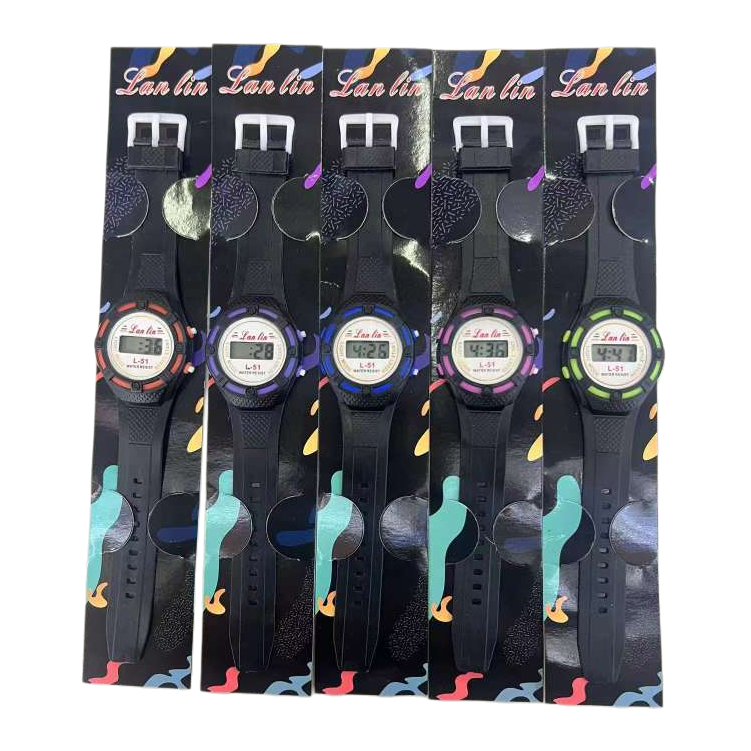 Reloj electrónico relojes hombres mujeres cuarzo impermeable moda simple tendencia tiempo display Item Picture