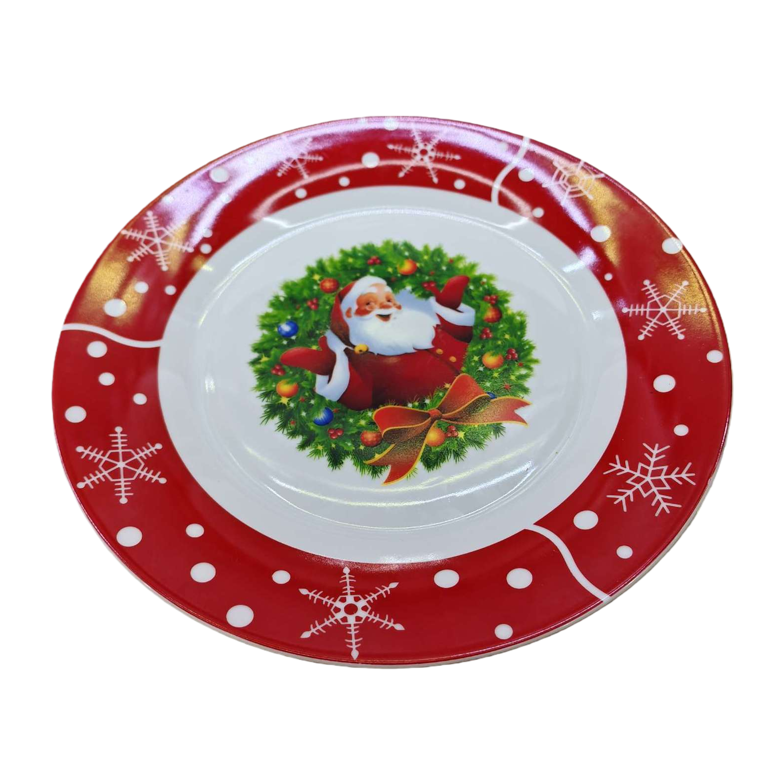 اما في عيد الميلاد، فيُزَّن الصحون الخزفية المصنوعة من الذهب المصلي والأخضر Item Picture