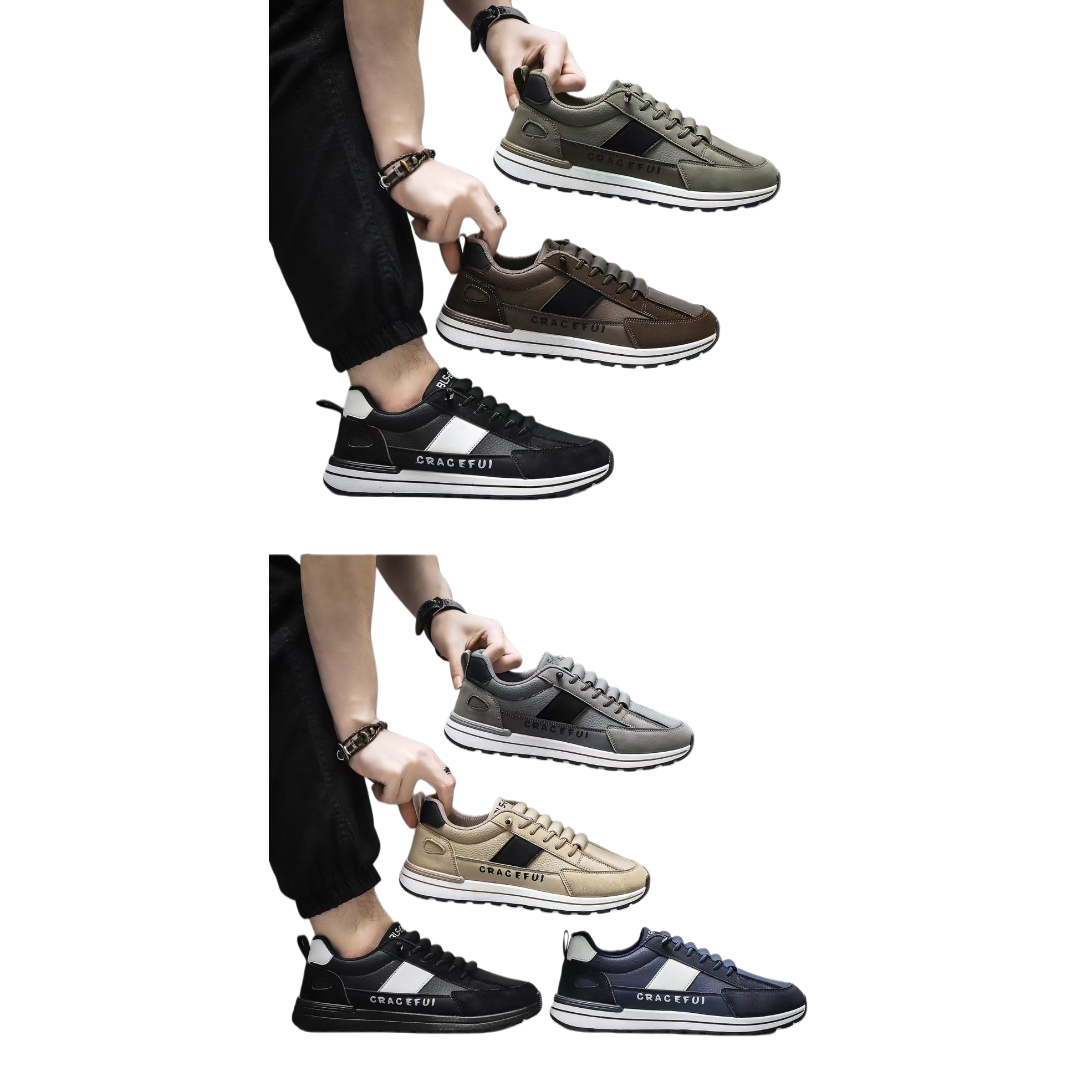 Breathable mesh men's sports single shoes, summer lightweight running casual shoes Application Scenario