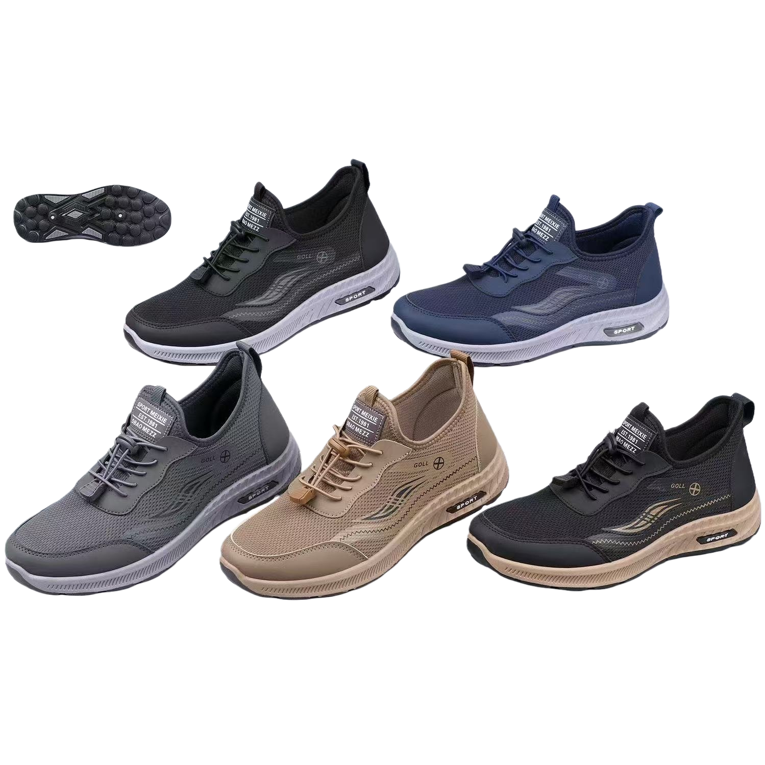 Men's breathable mesh sports single shoes, summer lightweight running casual shoes Application Scenario