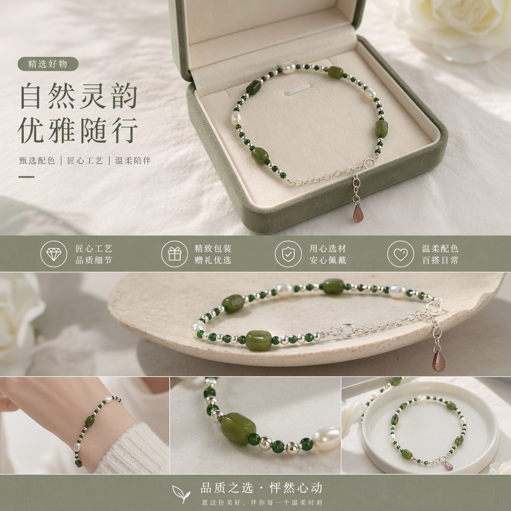 Ladies' fashionable jewelry bracelets are exquisite and versatile, elegant and refined accessories pic 1