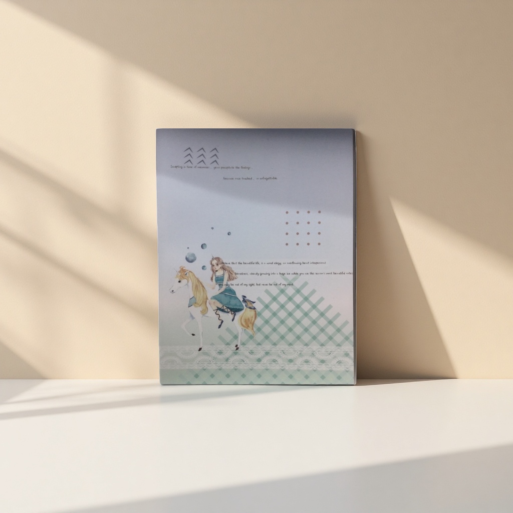 تركب الفتيات في لوحات الألوان المائية على حوائط ورسوم الجدران الجدارية Specification image