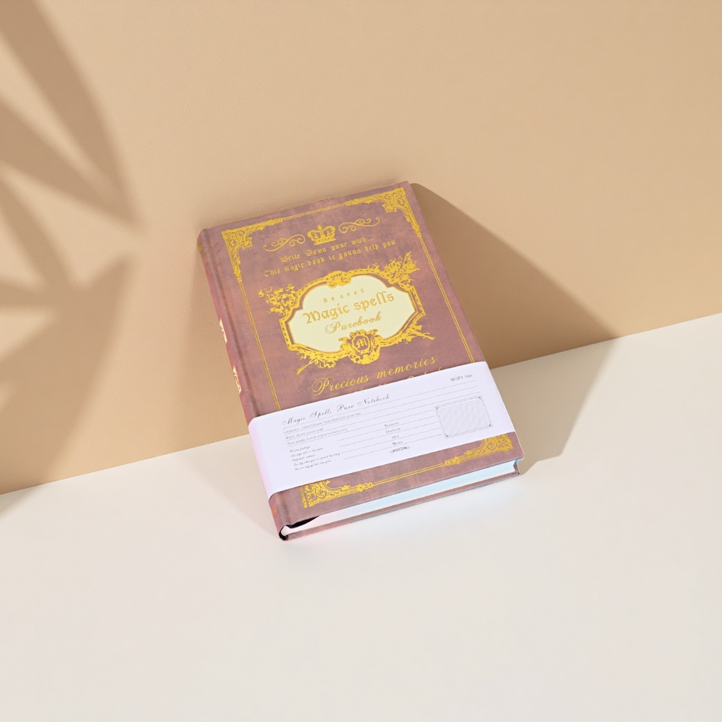 Brown Magic Spell Notebook A5, thickened inner pages, retro notebook Application Scenario