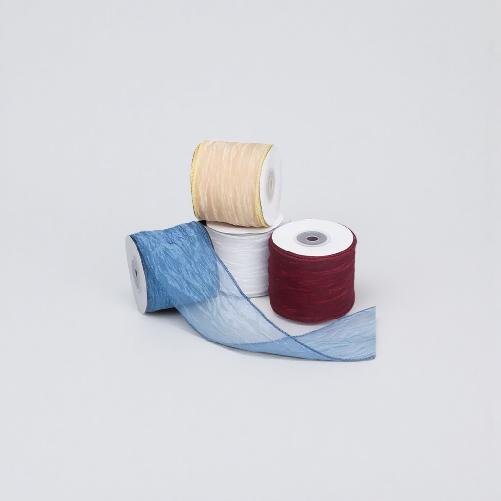 Colorful ribbon rolls 25mm wide and 10-meter-long lace bow decorations for DIY packaging by hand details Picture