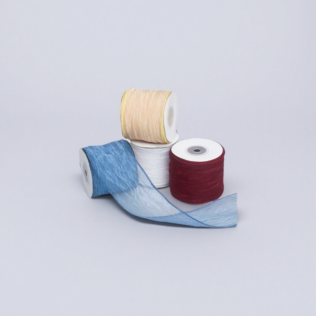 Colorful ribbon rolls 25mm wide and 10-meter-long lace bow decorations for DIY packaging by hand Application Scenario