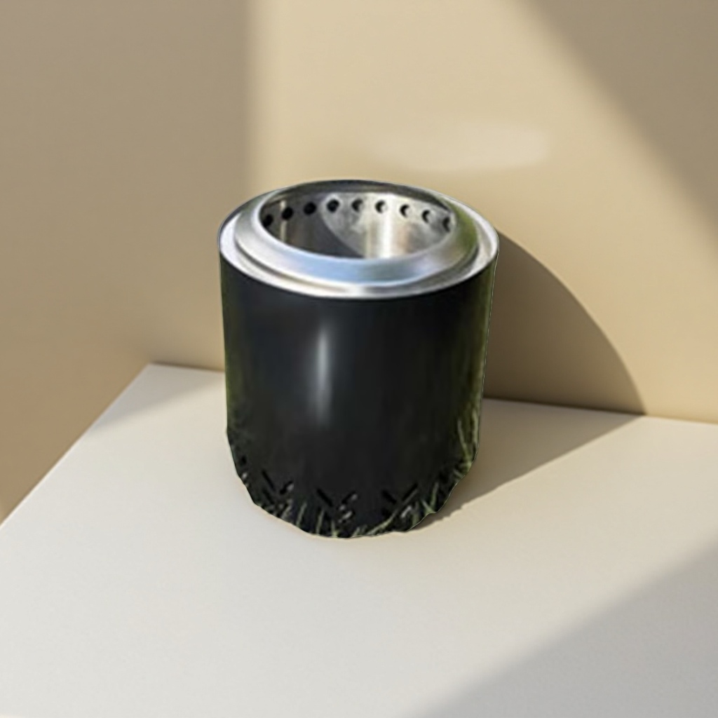 The black cylindrical stove body is suitable for various gas stoves, with high temperature resistance and stable load-bearing capacity Application Scenario