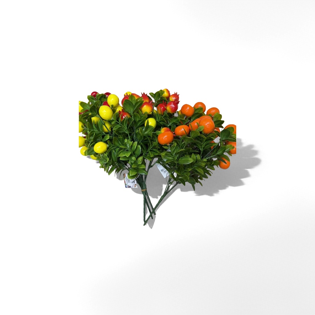 Colorful simulated fruit branch decorative ornaments, wedding party home flower arrangement props