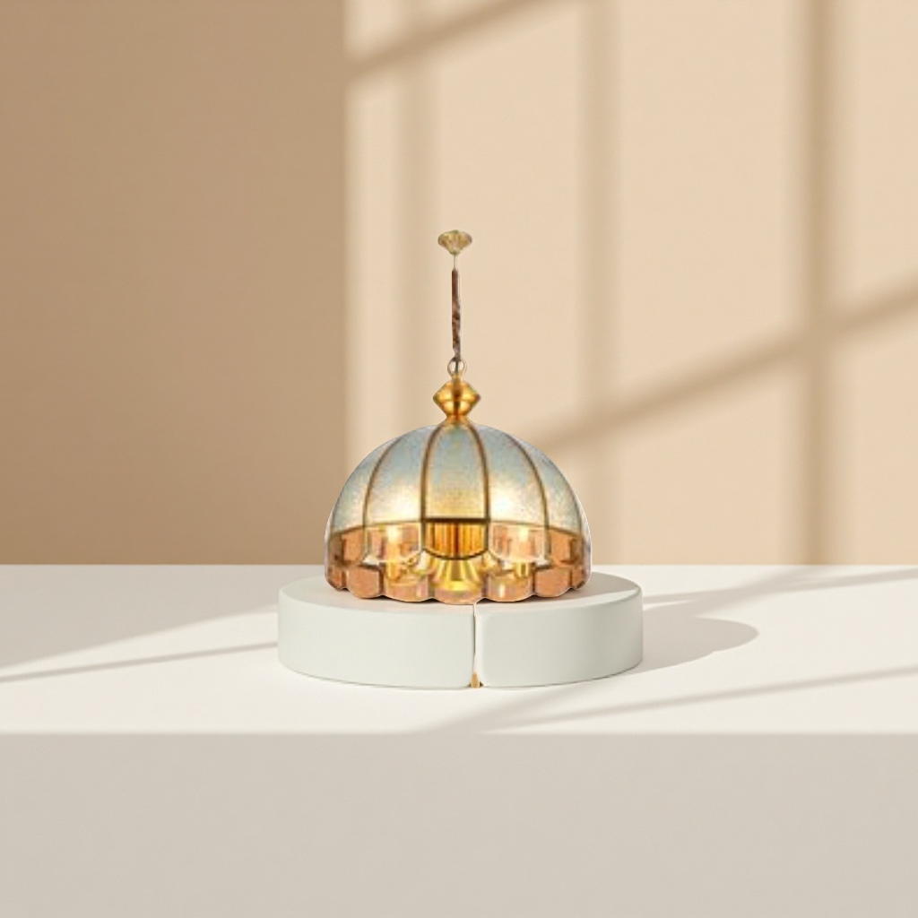Golden chandelier, Nordic minimalist ceiling lamp for living room, dining room and bedroom, modern light luxury style copper art lamp Application Scenario