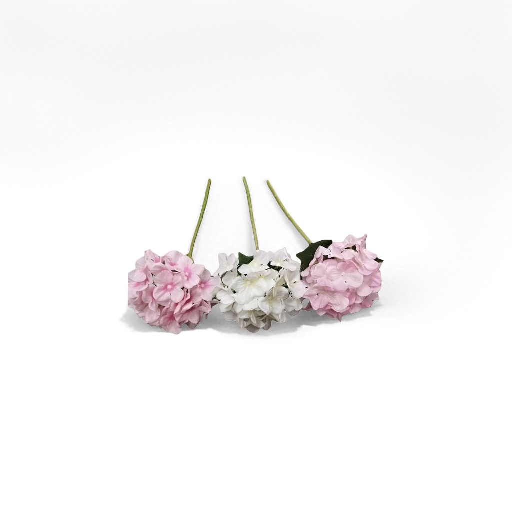 Pink and white hydrangea bouquets, fresh flower delivery, birthday proposal decoration, living room ornaments details Picture