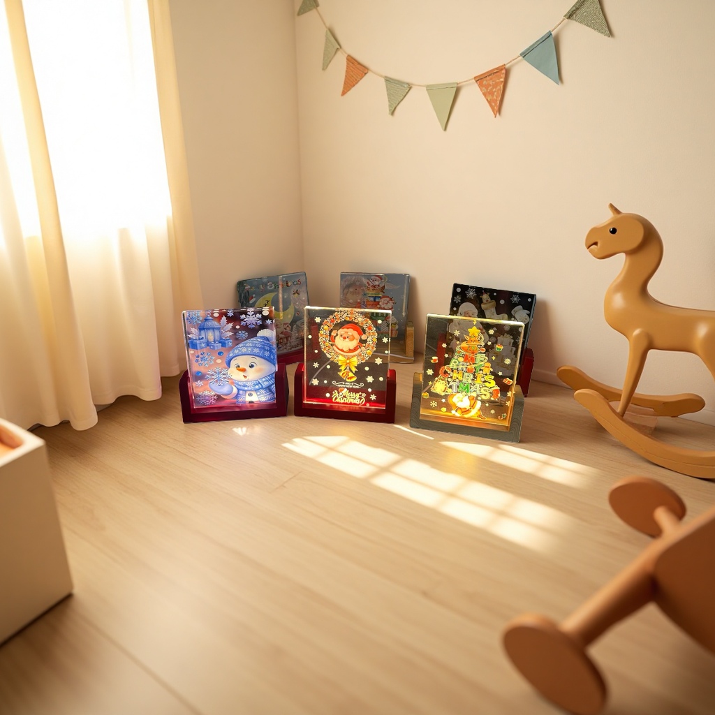 مصابيح لعيد الميلاد المضيئة للمناخ المزخرفة بمصابيح ملونة Specification image