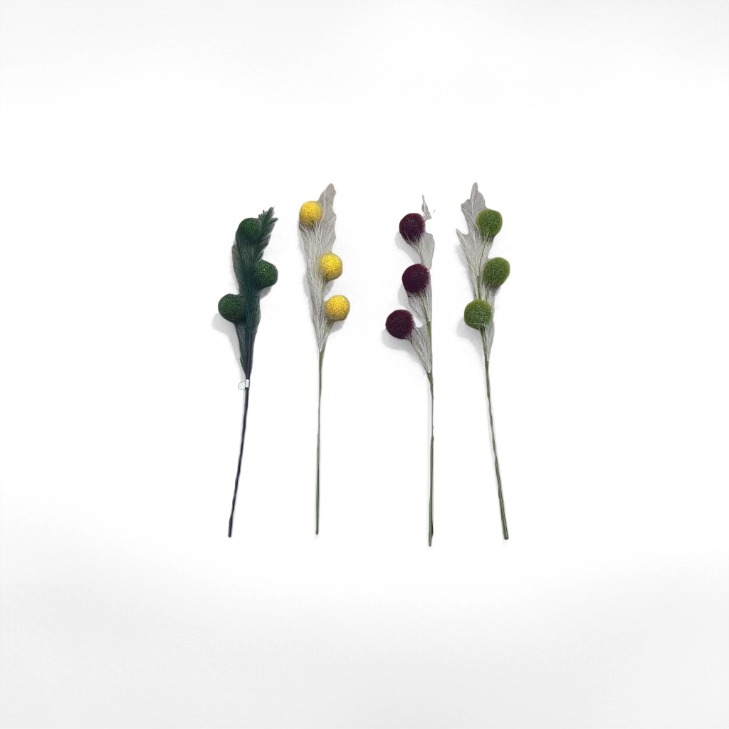 Colorful spherical decorative flower branches simulate eternal flower arrangement materials Application Scenario