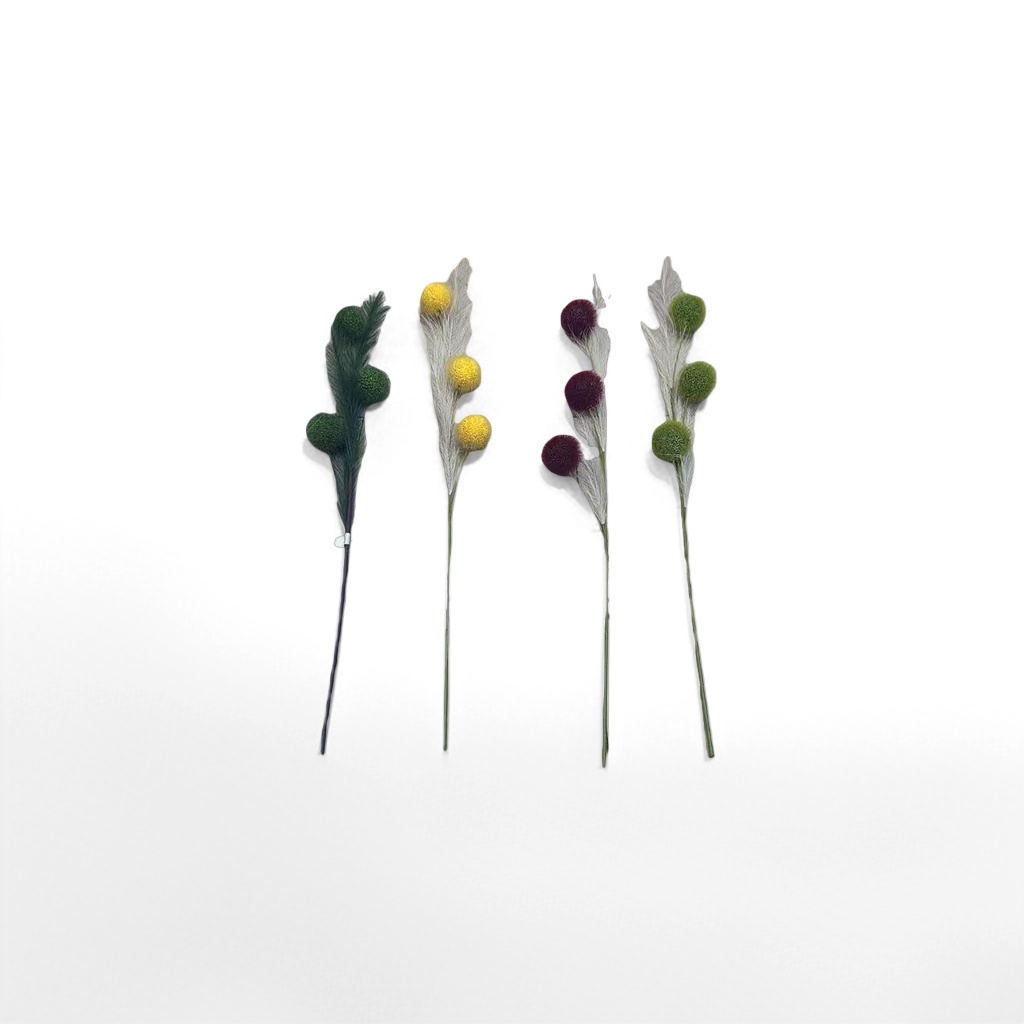 Colorful spherical decorative flower branches simulate eternal flower arrangement materials Specification image