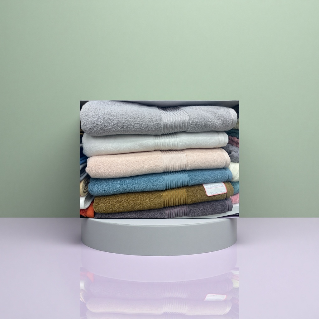 المناشف المكدسة المتعددة الألوان تجفف ملابس مناديل الحمام الناعمة Specification image