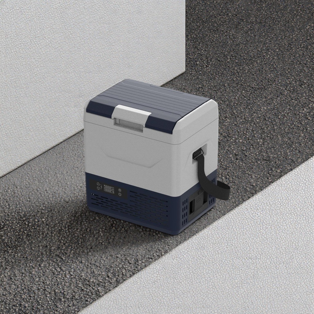 Car refrigerator for 12V and 24V universal EF12L refrigeration and quick-freezing freezer