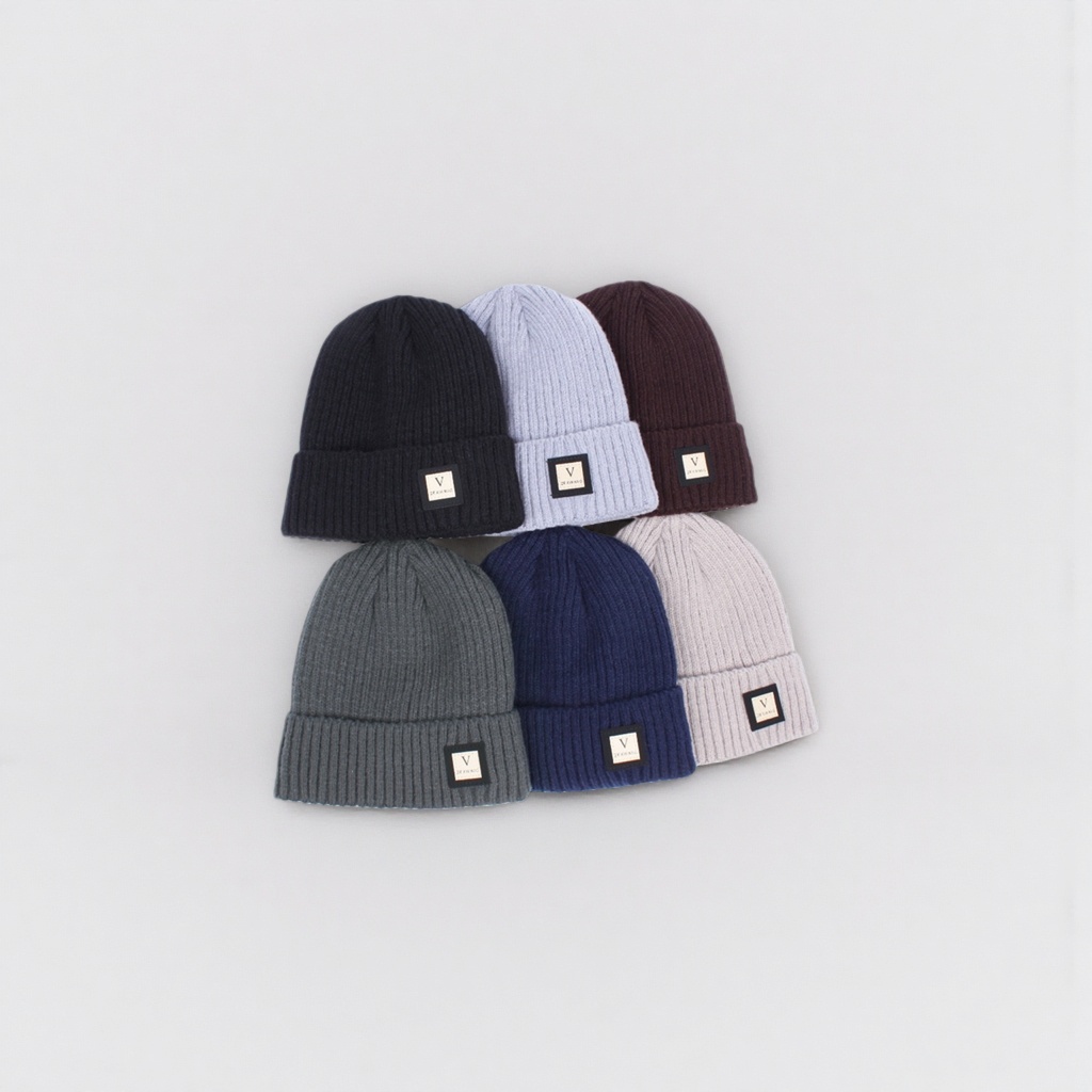 The multi-color knitted cap is a unisex warm woolen cap that is fashionable and versatile in autumn and winter Application Scenario