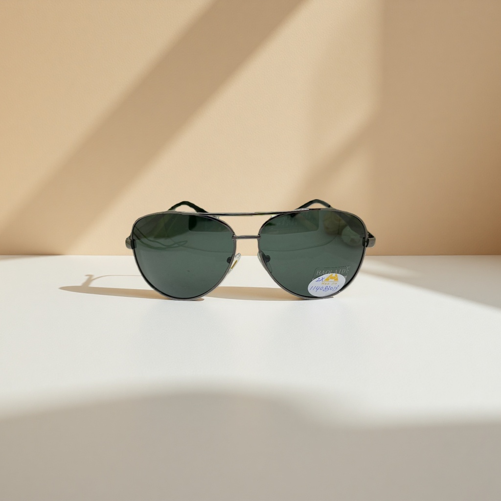 Gafas de sol con montura metálica gris oscuro gafas de sol polarizadas anti-uv Specification image