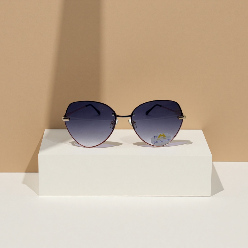 Brown gradient lens sunglasses, fashionable UV-resistant polarized sunglasses