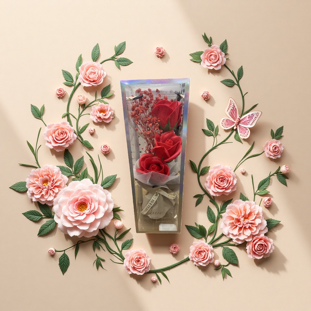 香皂花工艺品创意礼品香皂花花束肥皂花花头单个图