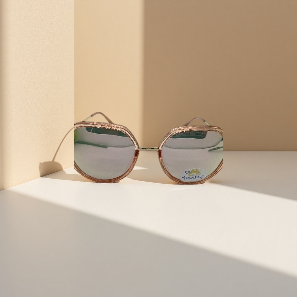 Gafas de sol con montura de oro rosa gafas de sol polarizadas anti-uv details Picture