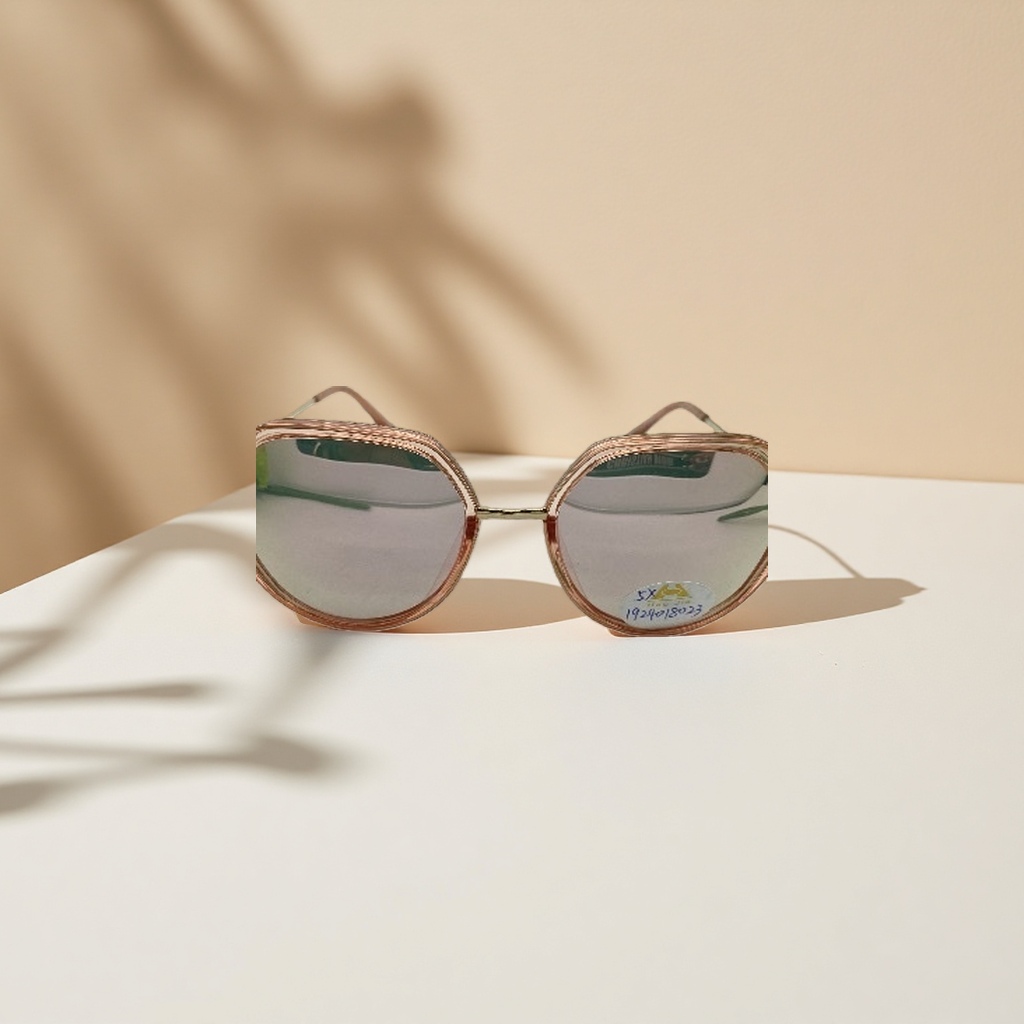Gafas de sol con montura de oro rosa gafas de sol polarizadas anti-uv Application Scenario