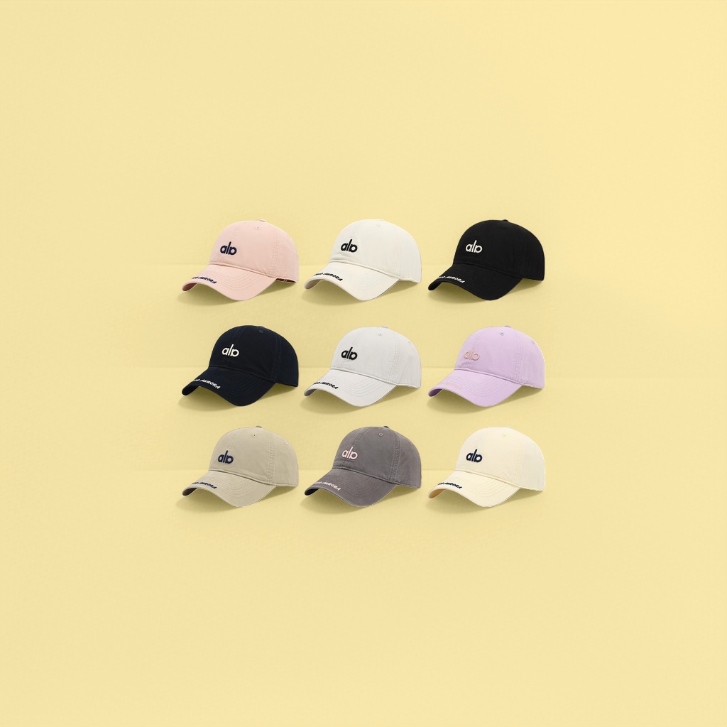 ala embroidered baseball cap, AURORA printed brim details Picture