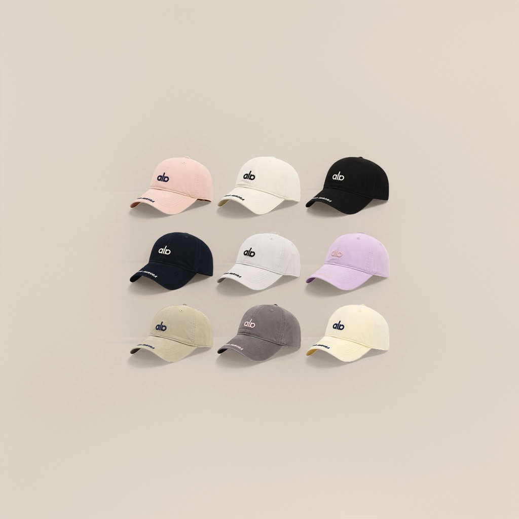 ala embroidered baseball cap, AURORA printed brim Specification image