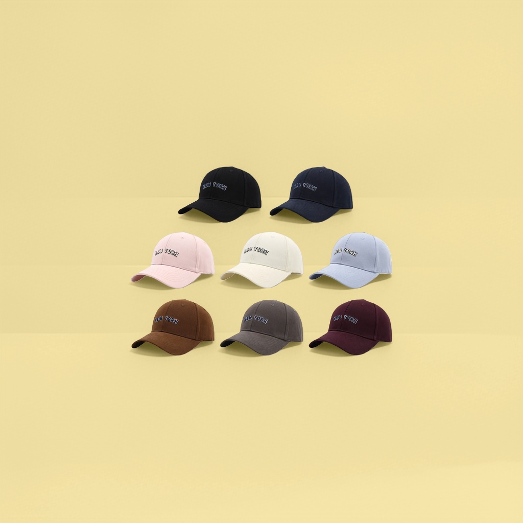 Multi-color NEW YORK embroidered baseball cap, a trendy and versatile casual cap for both men and women details Picture