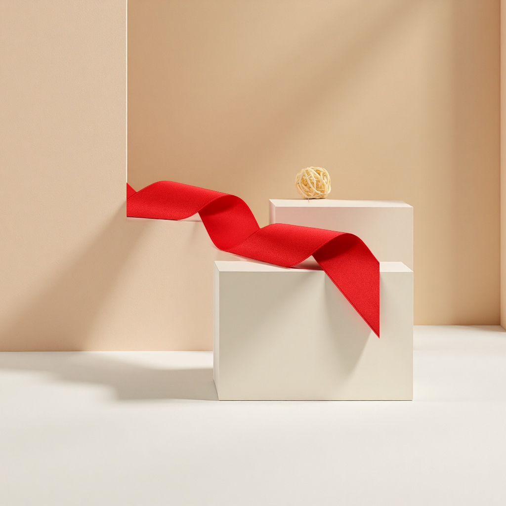 Red clothing, handmade bow accessories, colorful ribbons