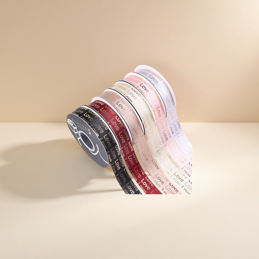 Flower packaging webbing, gift ribbon packaging, webbing accessories, gift packaging tape details Picture