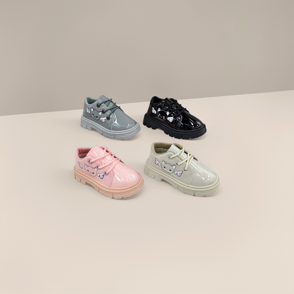 Four pairs of cartoon cat-patterned children's shoes are comfortable, anti-slip and breathable Specification image