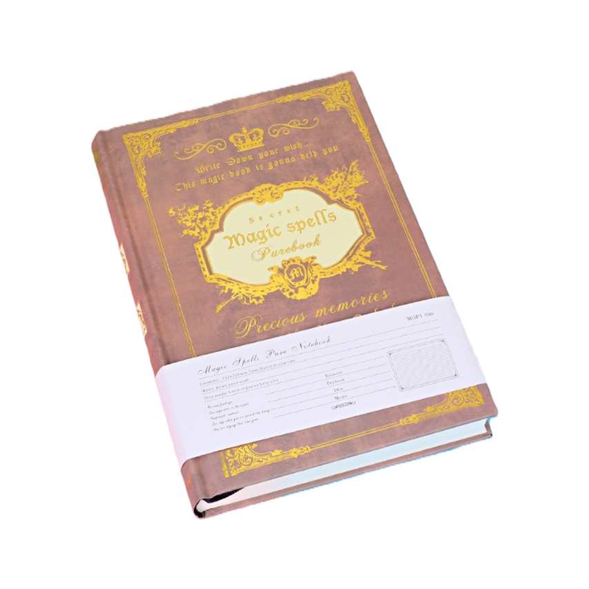 Brown Magic Spell Notebook A5, thickened inner pages, retro notebook Item Picture