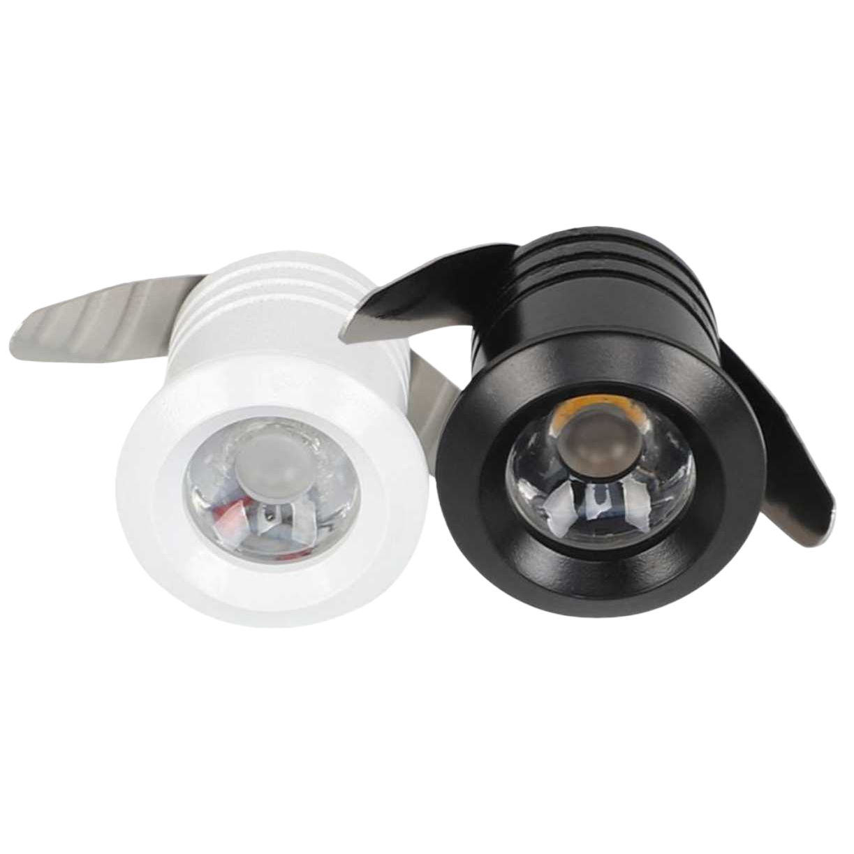 Black and white dual-color LED spotlights, adjustable recessed downlights, home and store lighting fixtures Item Picture