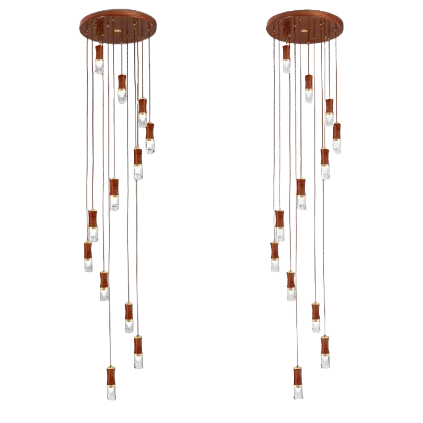 Brown chandelier main body, Nordic minimalist ceiling lamp accessories for living room, dining room and bedroom Item Picture