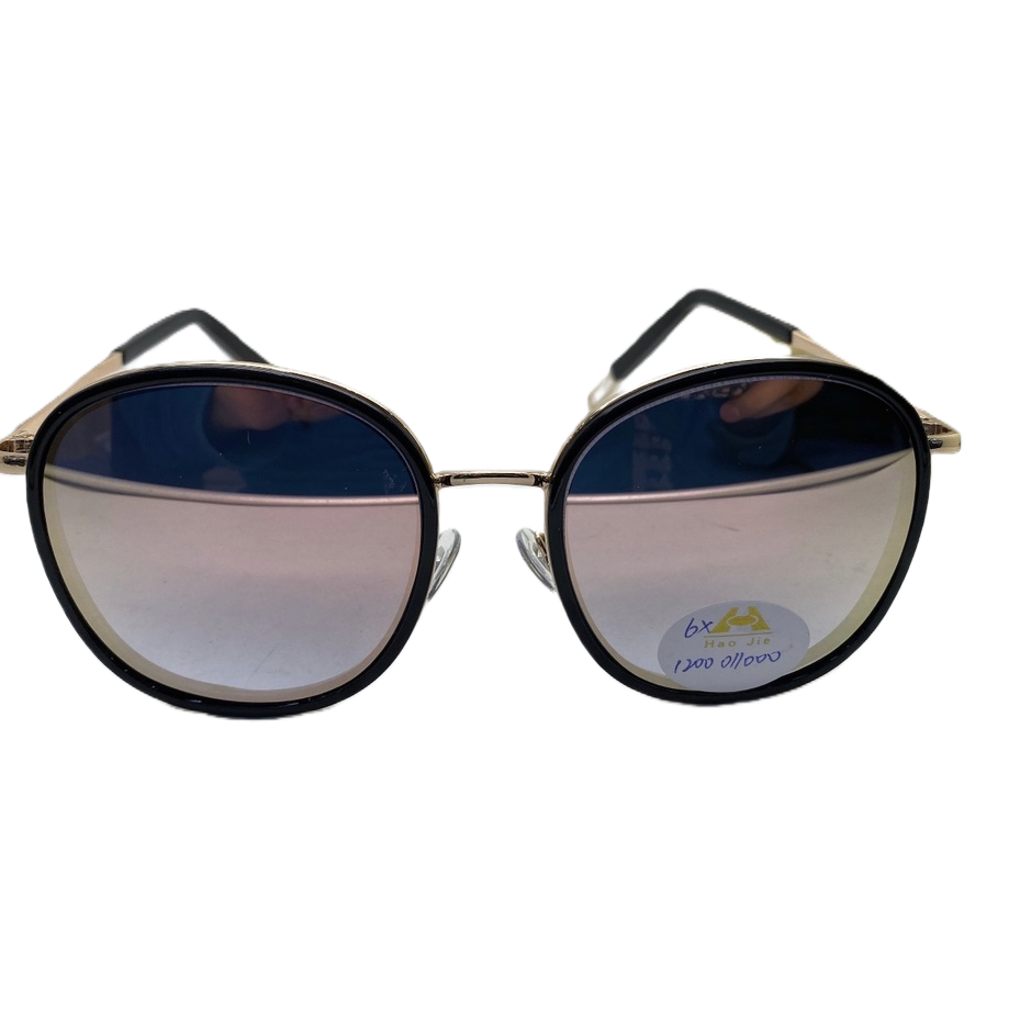 مربعات سوداء مرآة ذهبية، نظارات شمسية متغيرة Item Picture