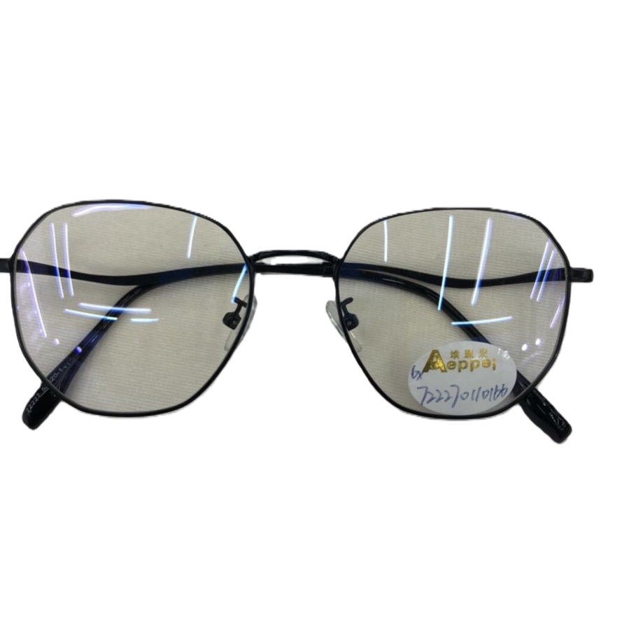 Black octagonal frame glasses with fashionable and retro optical frames can be paired with myopia lenses Item Picture