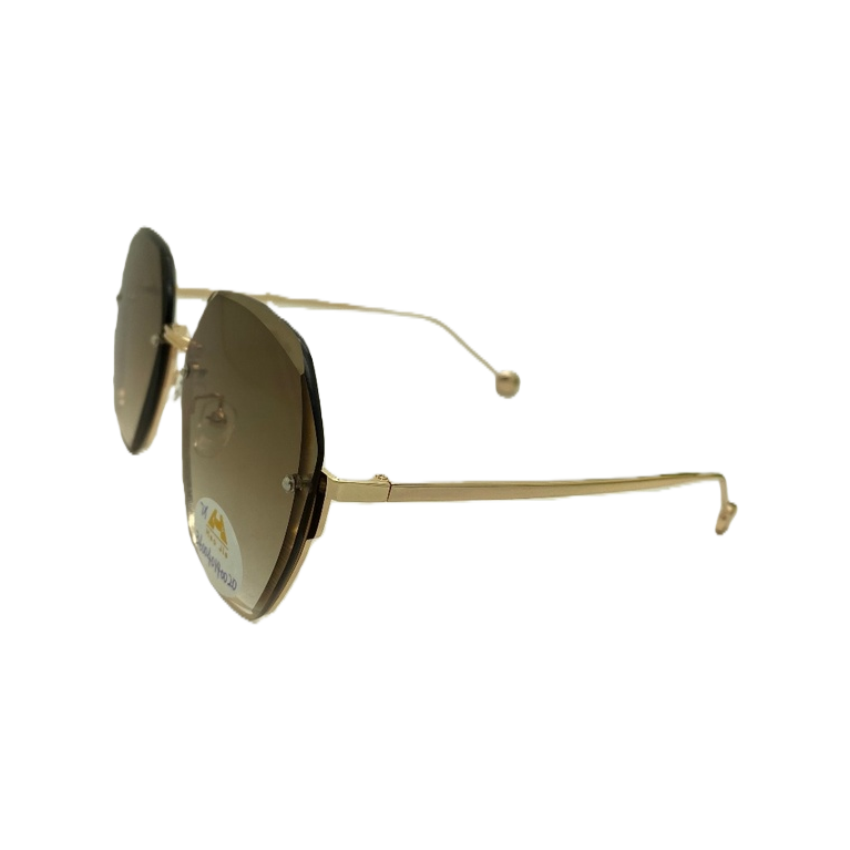 Bisel dorado gafas de sol moda gafas polarizadas protección uv unisex Item Picture