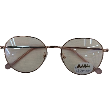 The golden fine-framed glasses with lightweight titanium alloy frames are versatile for both business and casual use Item Picture