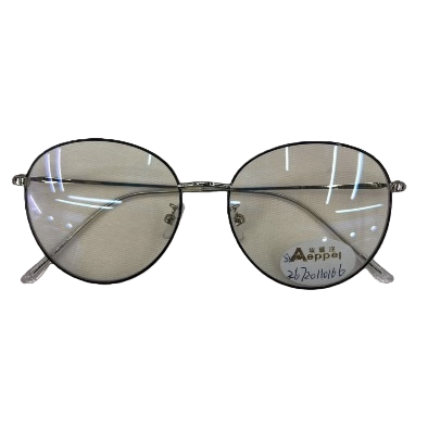 نظارات دائرية ذات إطارات اسود، مربعات معدنية خفيفة الوزن مع أنواع مختلفة من الوجوه Item Picture
