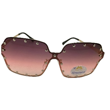 Pink gradient lens sunglasses, fashionable UV-resistant polarized sunglasses Item Picture