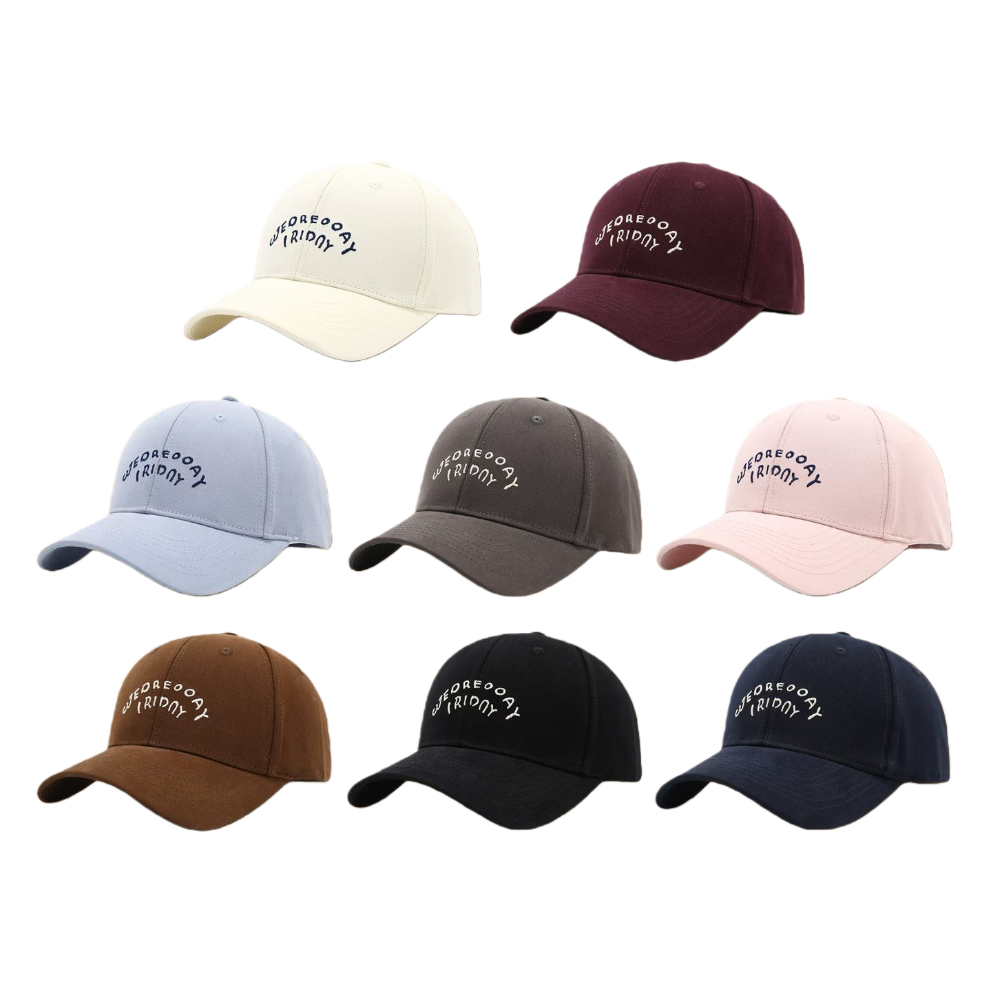 WEDNESDAY FRIDAY embroidered baseball cap for both men and women Item Picture