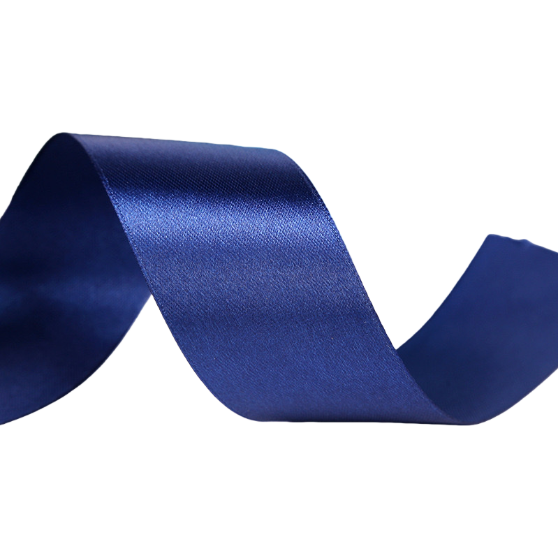 Blue polyester webbing, diy handmade rose decoration, ribbon, satin ribbon, cake, gift packaging, decorative silk Item Picture