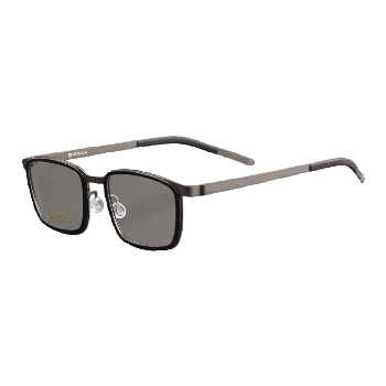 Black metal frame glasses, fashionable, light, anti-slip nose pads, high-definition frames Item Picture