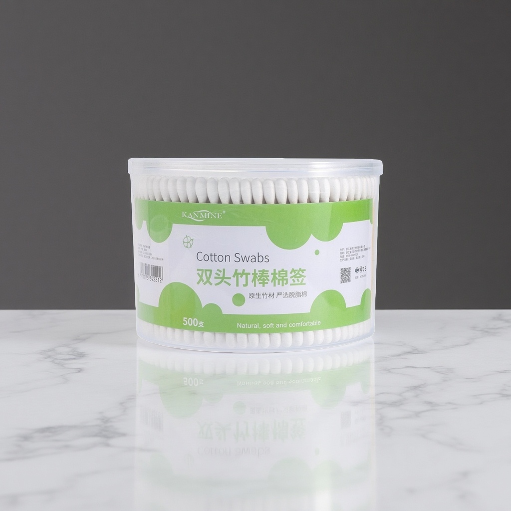 白色棉签罐装 无菌医用级棉签 独立密封防尘罐体