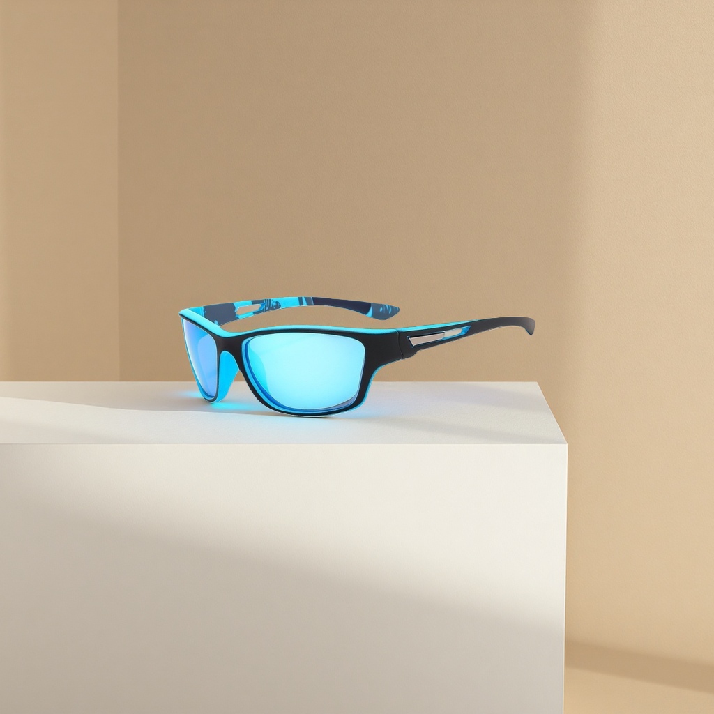 Gafas de sol con lentes azules moda polarizada protección uv unisex Specification image